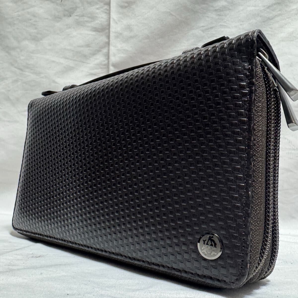 ✨️極美品✨️dunhill 長財布 ダブルファスナー 黒 オーガナイザー Yahoo!オークション -「ダブルジップ オーガナイザー」(財布