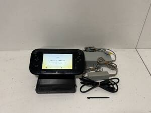 【任天堂 Wiiu 本体【ファミリープレミアムセット】クロ 32GB「New スーパーマリオブラザーズ U・Wii Party U」ゲームパッド アダプタ】