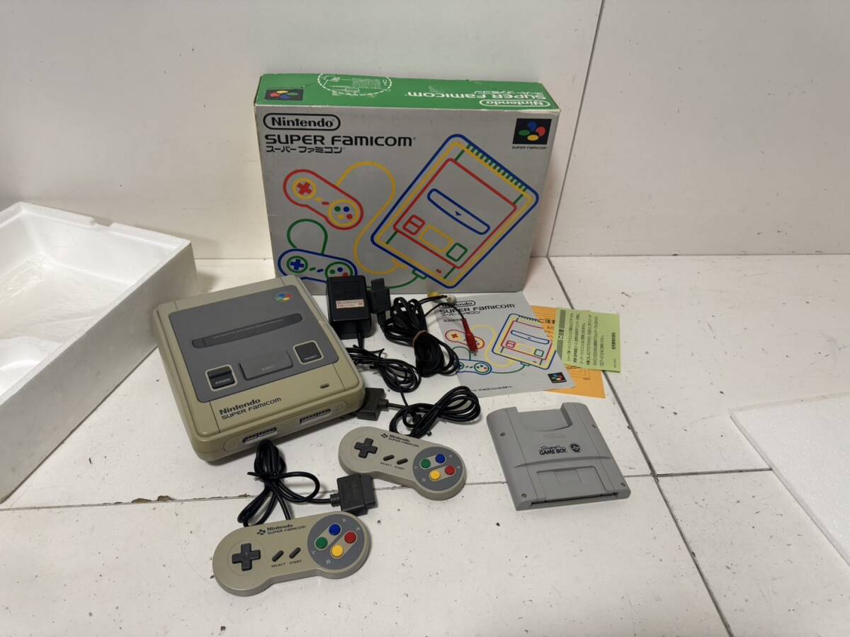 箱付 任天堂 Nintendo スーパーファミコン 本体 初期型 動作確認