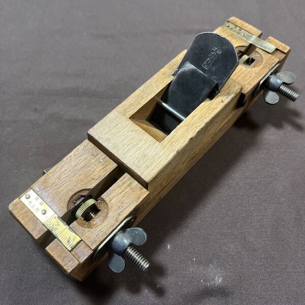 即決 虎五郎 猿棒面取り鉋 30mm 即使用可 japanese plane woodwork №8935