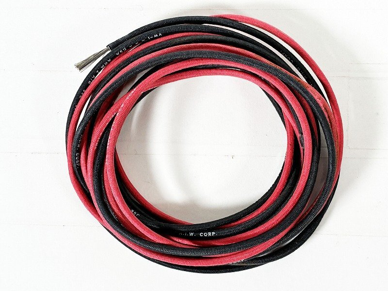WesternElectric 撚線 18GA レッド ビンテージケーブル1m単位