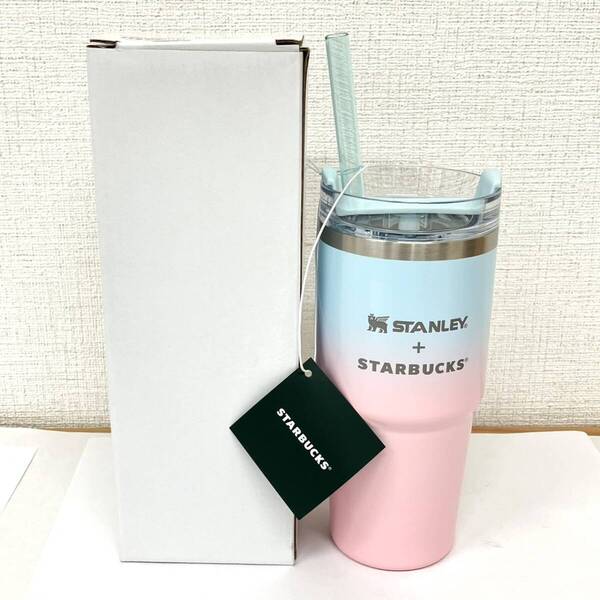 スターバックス SAKURA2025 3WAYステンレスタンブラーSTANLEYペールピンクグラデーション414ml 4524785576339