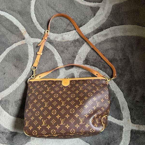値下げ!LOUIS VUITTON ショルダーバッグ M40352 ディライトフルPM モノグラム 別売りショルダーストラップ付き!!USED 正規品 本物