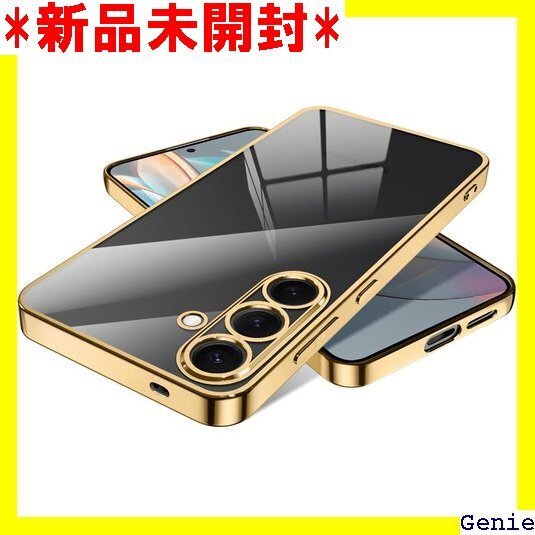 Samsung Galaxy S25 ケース クリア 防止 一体型 人気 傷落下防止 Color :Gold 49