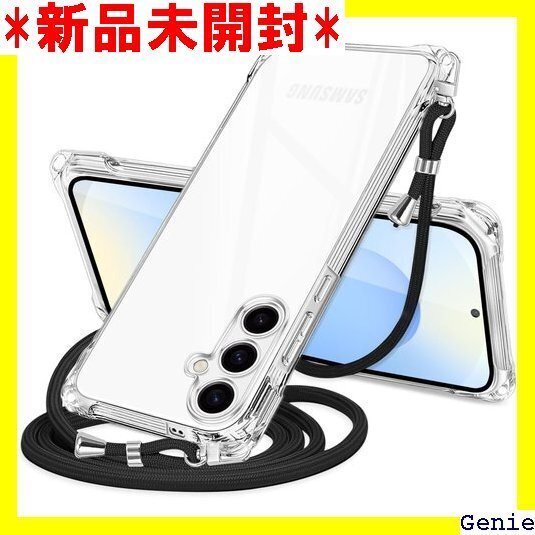 Galaxy S25 5G ケース クリア 肩掛け斜め 可能 薄型 落下防止 縦/横 紛失防止 可愛い ブラック 49