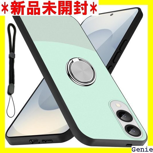 Galaxy S25 Edge ケース リング 耐衝撃 ル付き 滑り止め 落下防止 全面保護カバー ライトシアン 55