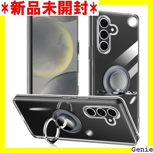 Galaxy S25 ケース リング付き 透明 ギャラ 能 耐衝撃 耐久 滑り止め Galaxy S25 クリア 5
