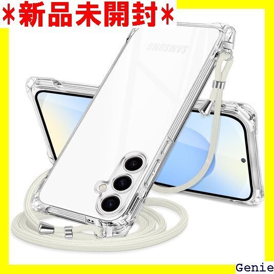 Galaxy S25 5G ケース クリア 肩掛け斜め 可能 薄型 落下防止 縦/横 紛失防止 可愛い ホワイト 39