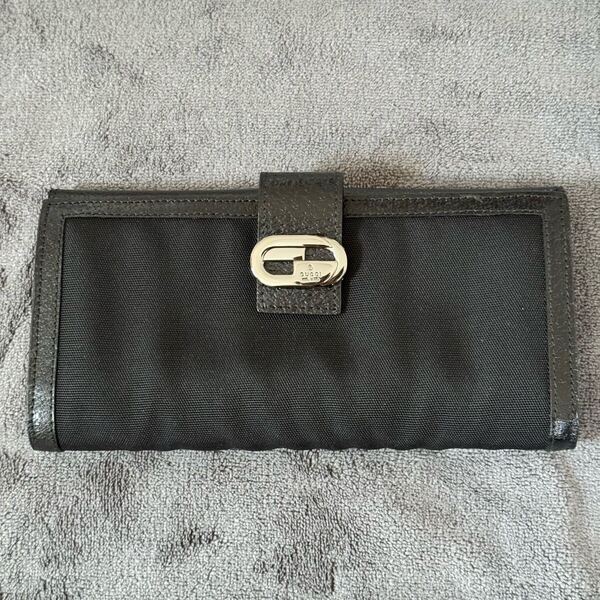 グッチ GUCCI 長財布 ブラック 黒 二つ折り メンズ ビジネス オールドグッチ ジャッキー GGスプリーム シマ 財布 レディース ユニセックス