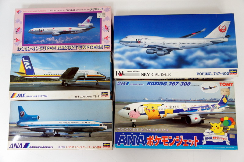 【未組立】ハセガワ航空機モデルセット DC-10 747-400 737-800 Yahoo!オークション -「ハセガワ dc10」の落札相場・落札価格