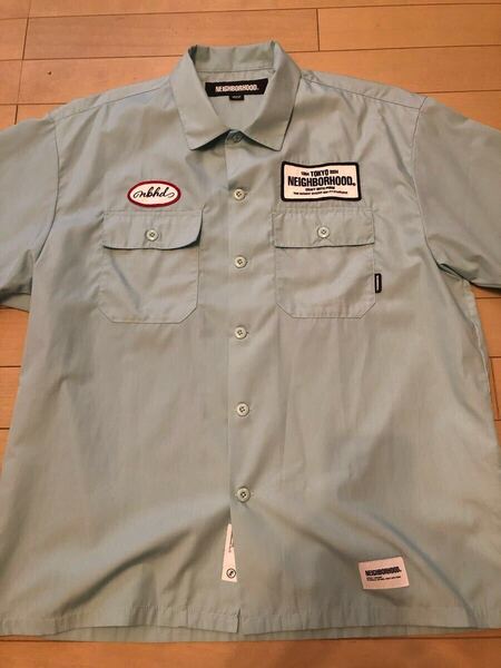 24ss NEIGHBORHOOD ネイバーフッド CLASSIC WORK SHIRT 241TSNH-SHM02 クラシック ワーク シャツ ブラック 黒 M 半袖