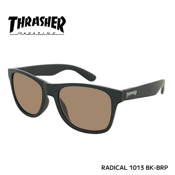 正規品 THRASHER スラッシャー 偏光レンズ RADICAL ラディカル 1013 BK-BRP マットブラック×ブラウン
