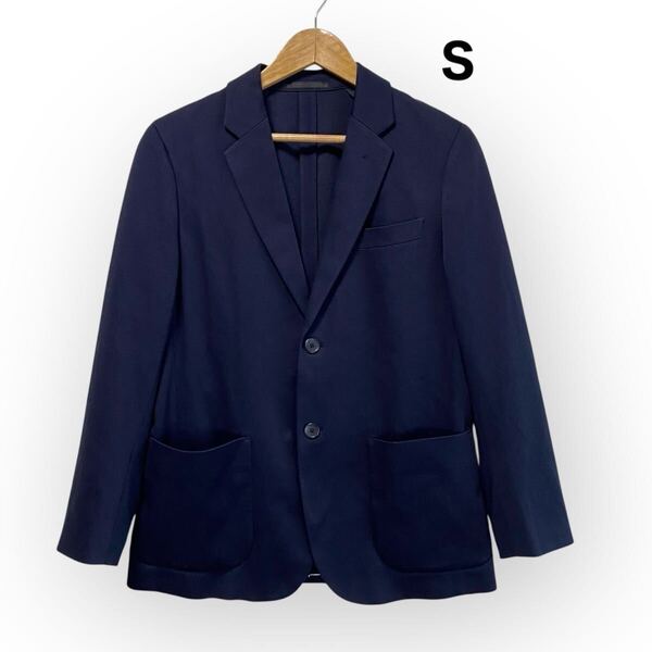 【送料無料】 UNIQLO ユニクロ コンフォート2Bジャケット テーラードジャケット ネイビー ストレッチ メンズS