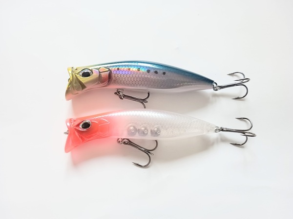 KIRINJI風 シーバス用 ウェイクベイト フローティングミノー 80mm 12g 2色セット トップウォーター チヌ クロダイ ヒラスズキ 河口