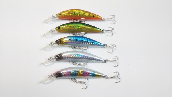 TypeB ヘビーミノー シンキング 70mm 16g 5色セット 多彩な魚種に対応 オールマイティー 青物 マゴチ ヒラメ シーバス トラウト カンパチ