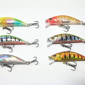 渓流 5.5cm 5g ヘビーシンキングミノー 6色セット イワナ ヤマメ アマゴ 源流域 河川 里川 トラウト エリア ニジマス 管理釣り場 L103