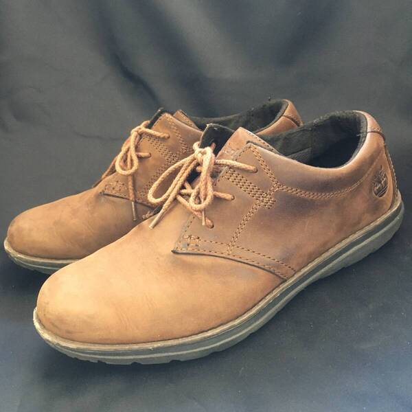 中古 Timberland ティンバーランド 革靴 シューズ 男性 メンズ 26cm ダークブラウン 本革 レザー ヌバッグ スエード スウェード 送料無料