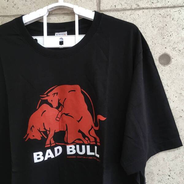 新品 おもしろTシャツ メンズ XL LL 2L ブラック BEST OF T-SHIRT BAD BULL パロディ ユニーク ロゴ プリント 面白 オモシロ 送料無料