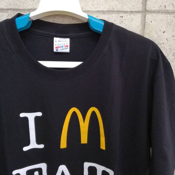 新品 おもしろTシャツ I'm FAT メンズ XLサイズ 2L LL 黒 ブラック パロディ ユニーク ロゴ プリント 面白 オモシロ 送料無料
