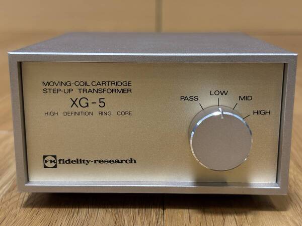 即決/送無 Fidelity Research フィデリティリサーチ XG-5 独創=ドーナツ型トロイダル 左右独立=2機 インピ=3段切替 筐体=アルミ/鋼鉄:2重