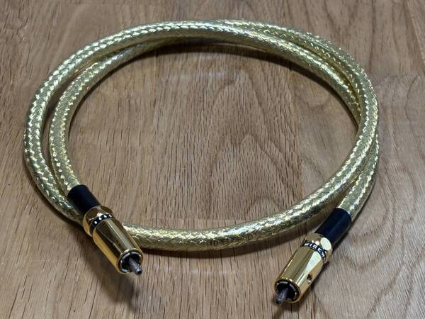 即決/送無 WireWorld ワイヤーワールド Gold Starlight-3+ 完全対称同軸=Symmetri Coax 高純度銀導体=方向適正導体+リッツ処理 特許端子 1m