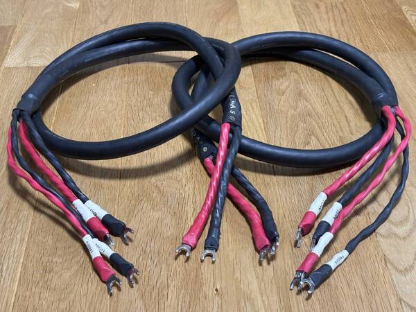 即決/送無 CARDAS カルダス Golden Reference Speaker Cable 特許=Technology満載 新特許=Mached Propagation/信号伝搬速度の均一化 1,5m