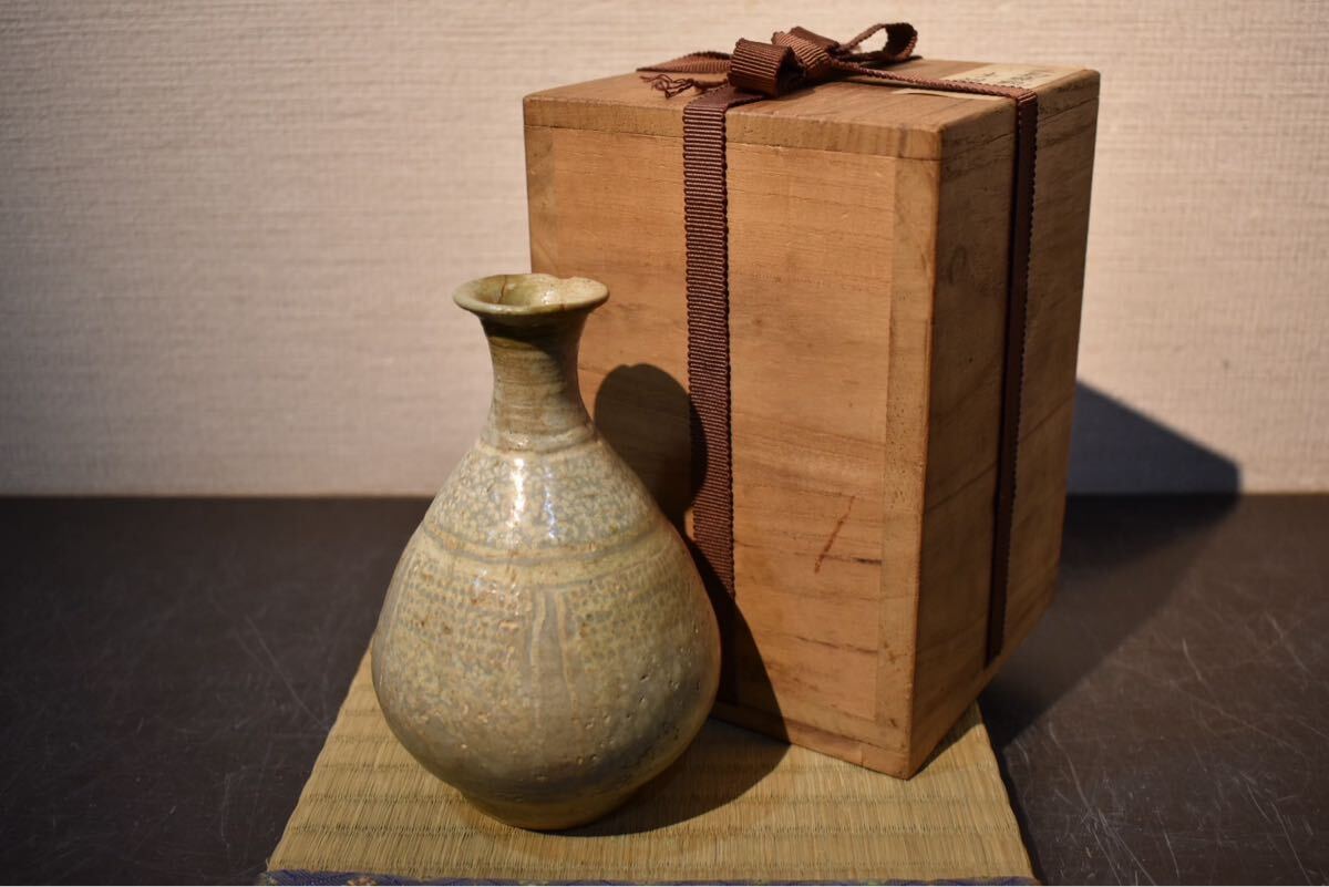 李朝古美術 李朝古陶磁器 李朝三島 李朝三嶋 徳利 花入 茶道具