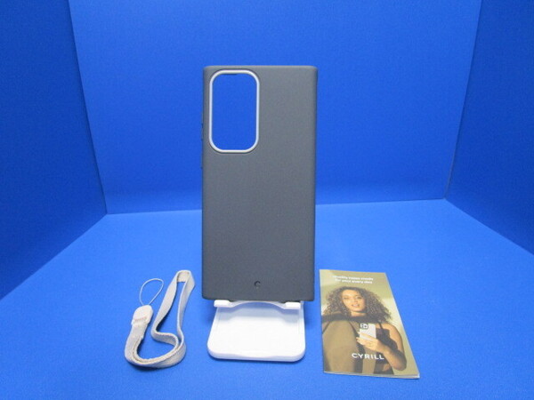 CYRILL by Spigen Galaxy S23 Ultra 用 ケース ソフト 耐衝撃性 米軍MIL規格 衝撃吸収 薄型 軽量 ワイヤレス充電 (ダーク) ★f