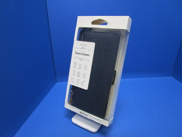 在庫処分 ラスタバナナ Galaxy Note10+ SC-01M SCV45用スマホケース カバー 手帳型 ハンドストラップ付き ブラック 5337GN10PBO ★