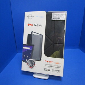 ITSKINS タブレットケース TCL TAB10S 用 BUILT TO OUTPERFORM 衝撃吸収構造、超薄型、ソフトスタンド ブラック au+1 collection