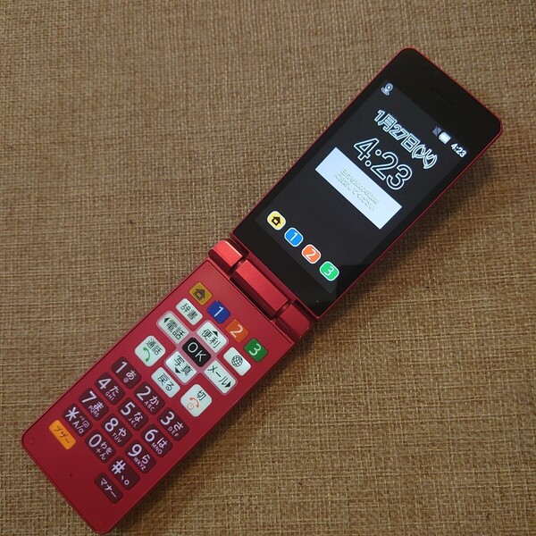 美品 807SH softbank レッド