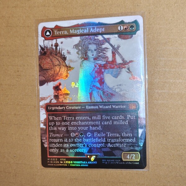 MTG FIN 魔導戦士、ティナ 英語版ボーダーレス foil