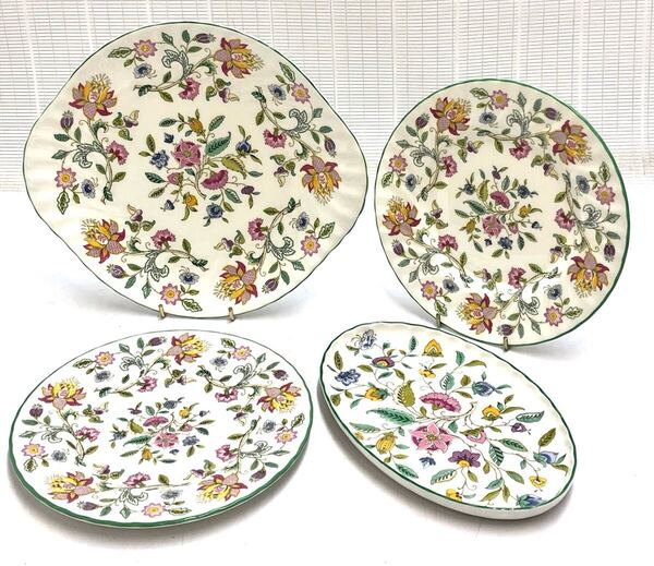 ミントン ハドンホール プレート 花柄 まとめ売り 4点 HADDON HALL MINTON 50010099