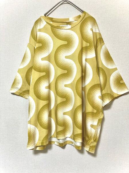 ドリスヴァンノッテン DRIES VAN NOTEN verner panton ヴェルナーパントン 総柄 グラフィック tシャツ 半袖 アート プリント L