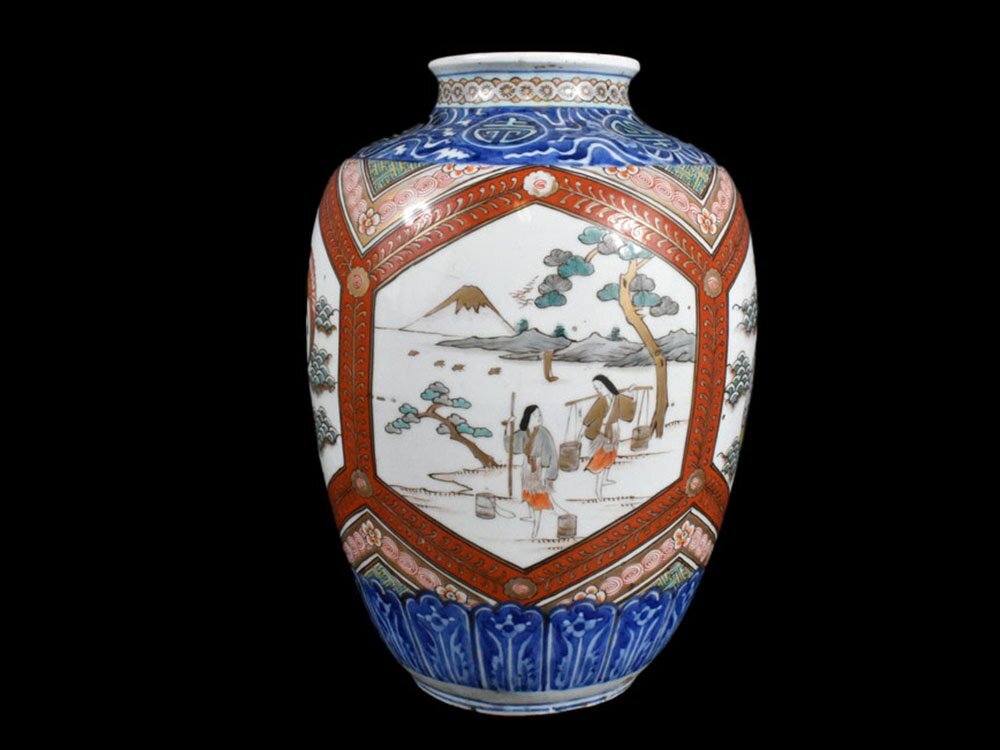 初期伊万里白磁三耳壺 : 骨董・古美術品オークション 古裂會
