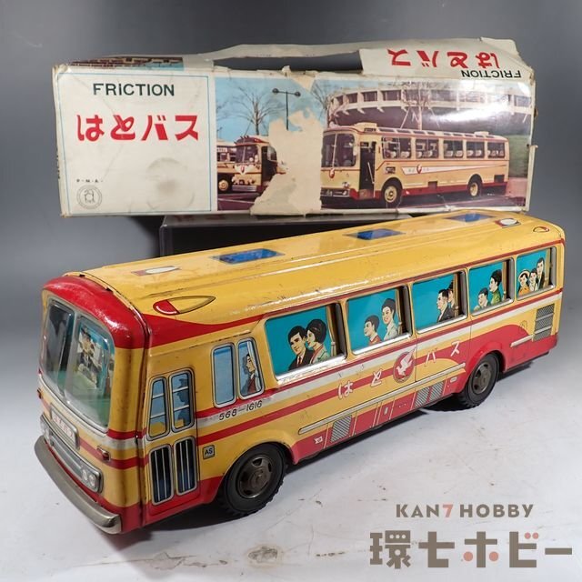 【当時物 美品】ブリキ バス(トレーン製 フリクションモーター) 当時物 美品】ブリキ バス(トレーン製 フリクションモーター
