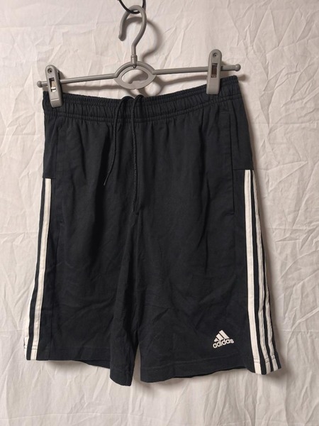 adidas ハーフパンツ 短パン 黒 3ライン メンズ M
