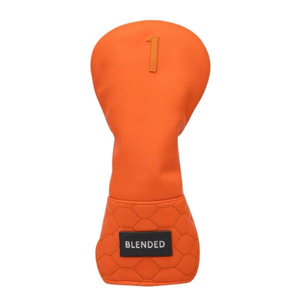 ゴルフ ドライバー ヘッドカバー BLENDED オレンジ 新品 1W