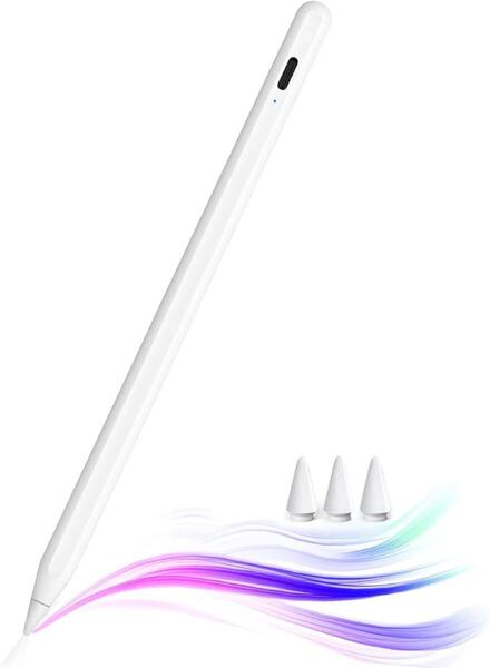 JAMJAKE iPad ペンシル アップルペンシル iPad対応 タッチペン 高感度 極細 スタイラスペン 傾き感知/磁気吸着/誤作動防止機能対応