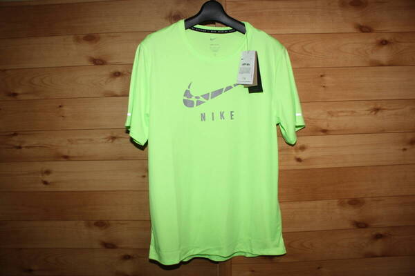 未使用 M イエロー ナイキNIKE リフレクター ランディビジョン 半袖Tシャツ ランニング DQ4754 送料無料即決
