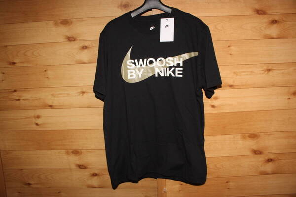 未使用 メンズ2XL ブラック 黒 ナイキ NIKE BIG スウッシュシャツ 半袖Tシャツ FD1248 送料無料即決