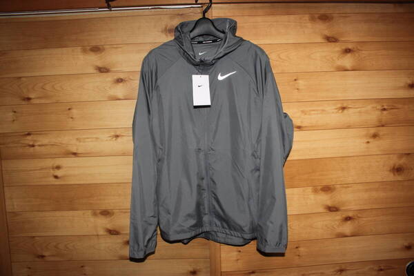 未使用 メンズM グレー ナイキ NIKE エッセンシャル ランニング ウインドブレーカージャケット BV4871 送料無料即決