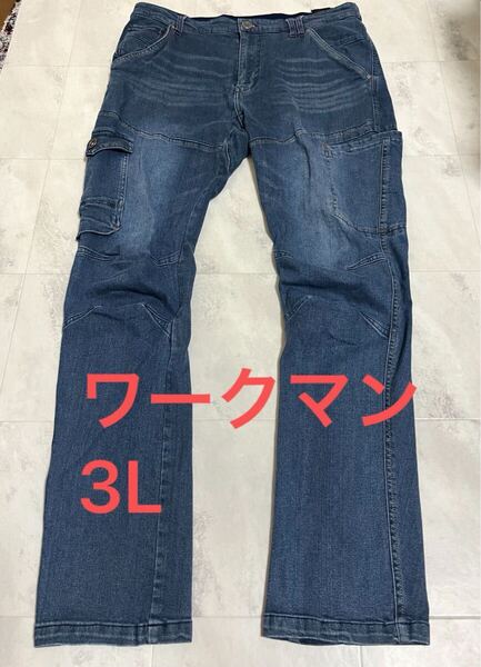 フィールドコア Field core 4D 超撥水 ストレッチ カーゴ パンツ WR003 ワークマン 3L インディゴ