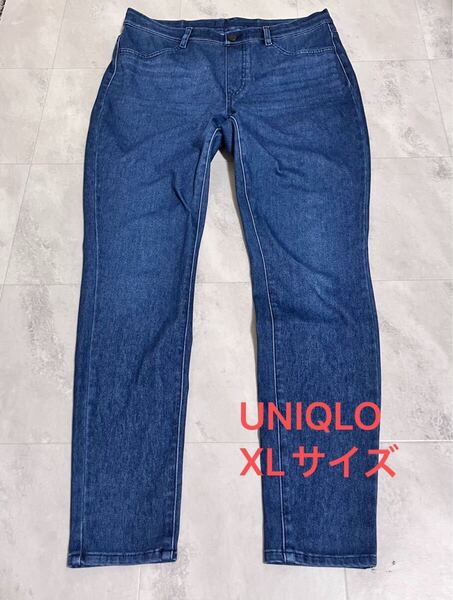 ユニクロ UNIQLO デニムレギンスパンツ レディース XLサイズ(75-81) ウルトラストレッチスキニーパンツ