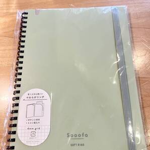 ☆コクヨ Sooofaソフトリングノート グリーンA5変形