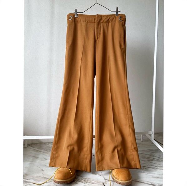 vintage ヴィンテージ ビンテージ 90s 00s dirk bikkembergs ダークビッケンバーグ オード色 ワイドパンツ スラックス チノ フレアパンツ