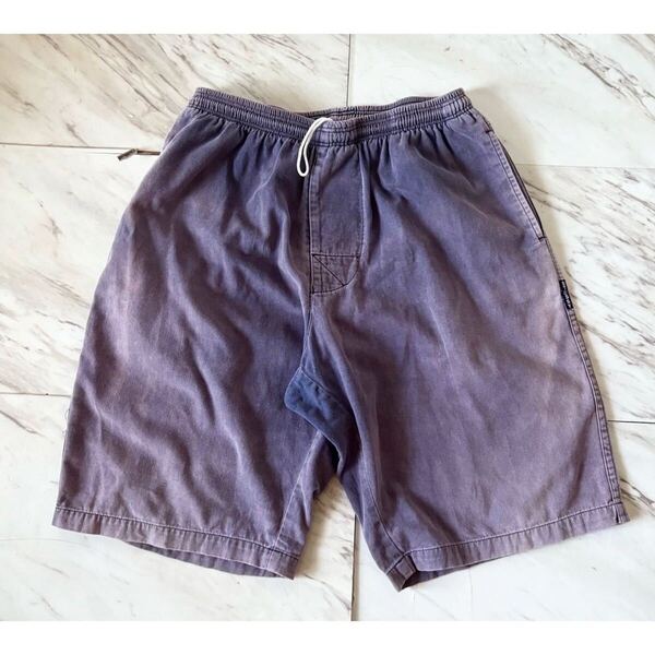 鬼焼け ナス紺 vintage usa製 80s 90s 00s old stussy オールドステューシー 日焼け 紫 茄子紺 ハーフパンツ バギーショーツ 短パン