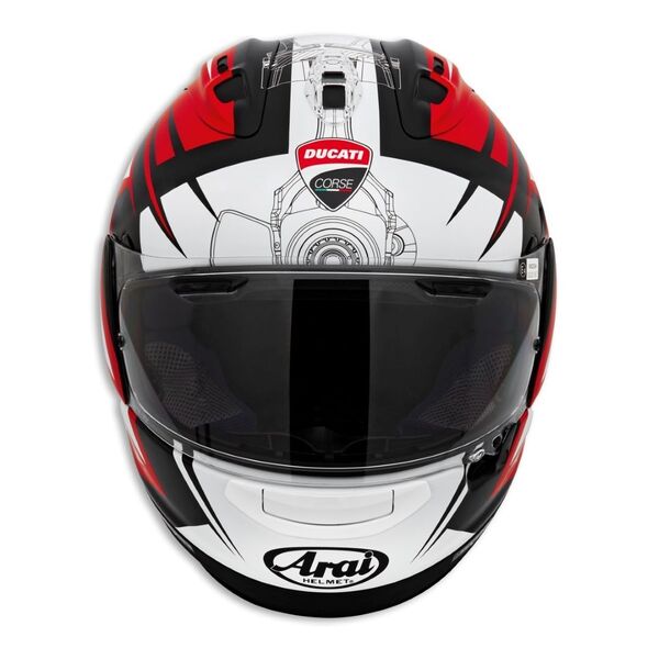 送料無料 ドゥカティ 純正 Ducati Corse V7 ヘルメット サイズM Arai製 RX7-X 正規品 Ducati Performance アライ フルフェイス 981085374