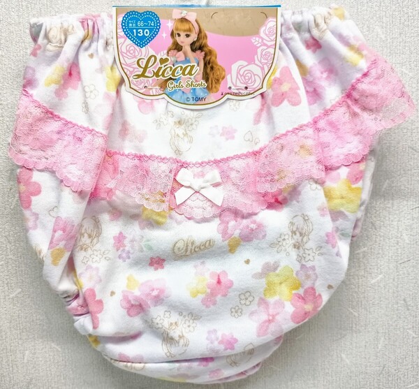 ■レア物 新品未使用品 リカちゃん 女児ショーツ 130cm 2枚組■大きいサイズパンツ120140パンティー女性下着女の子人形ドール女子肌着122■