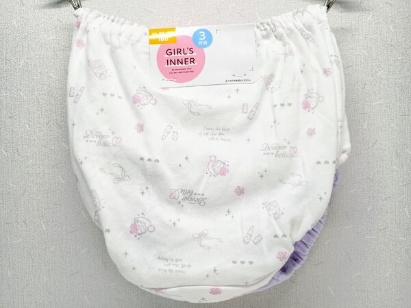 ■送料無料■3枚組 ショーツ 160cm■新品未使用品大きいサイズ女児パンツML165170cmジュニア下着パンティー女の子セット学生制服可愛い36■